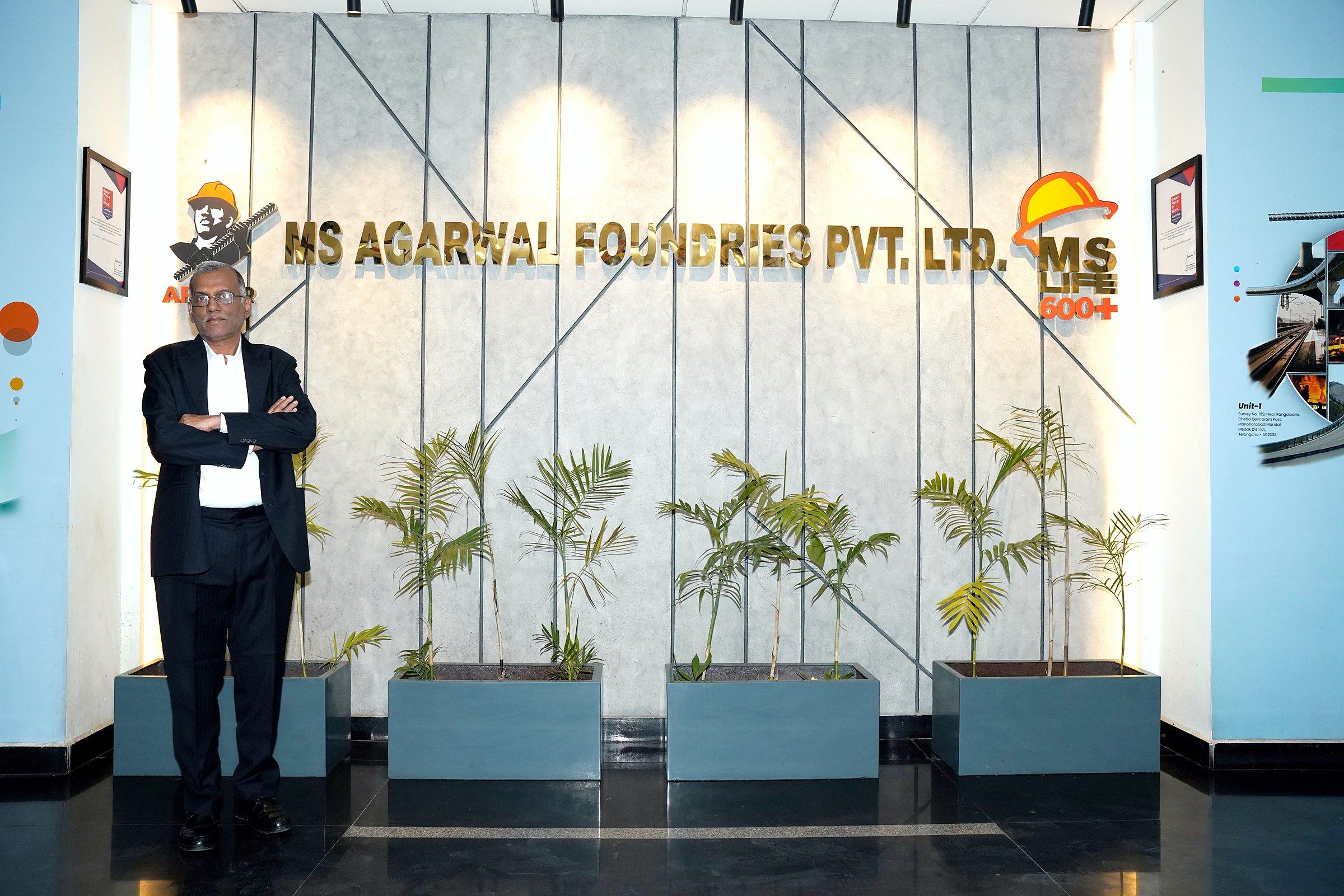 Pramod Agarwal at the MS Agarwal Foundries reception