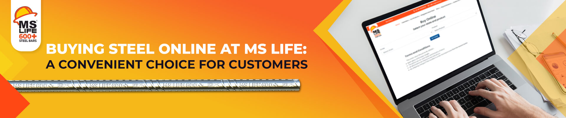 Buying Steel Online at MS Life: A Convenient Choice for Customers